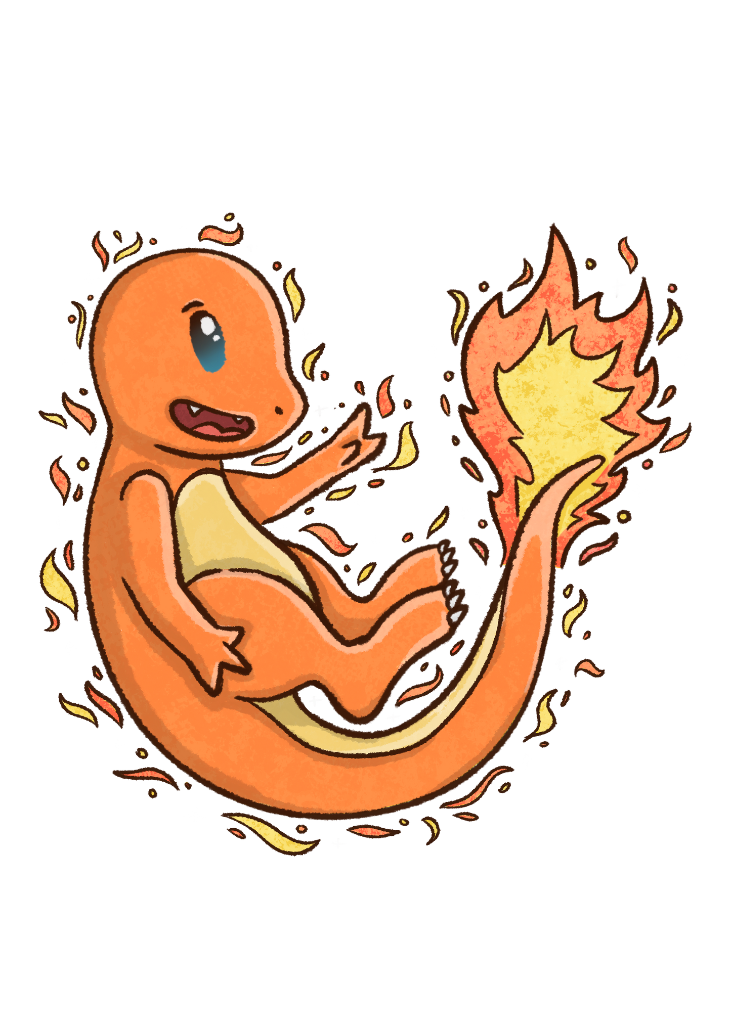 Fire Starter | Pokemon Acrylic Keyring