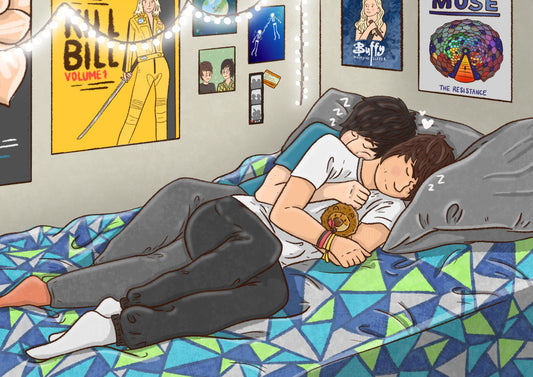 Sleepy Boys | Dan and Phil Fanart Print A5
