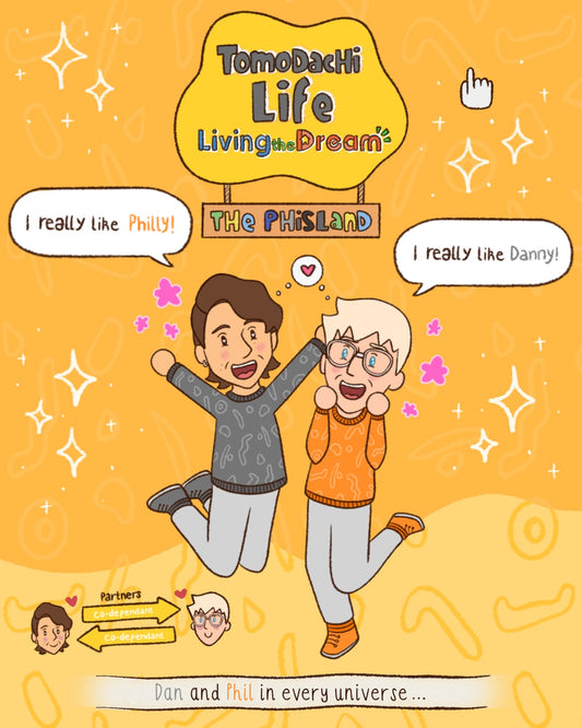 Tomodachi Phisland | Dan and Phil Fanart Print A5