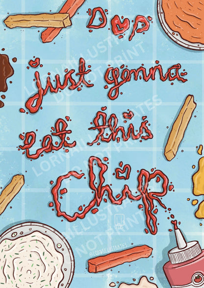 Chips'n'Dips | Dan and Phil Fanart Print A5