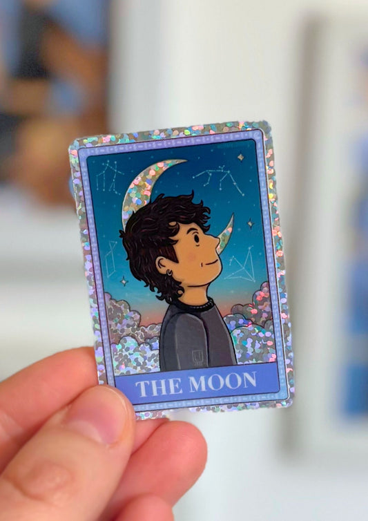 The Moon Tarot | Dan and Phil Glittery Sticker
