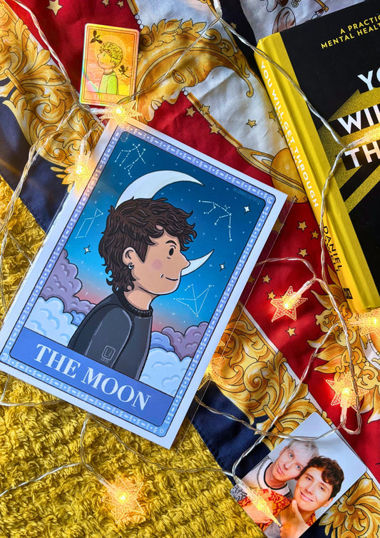 The Moon Tarot Card | Dan and Phil Fanart Print A5