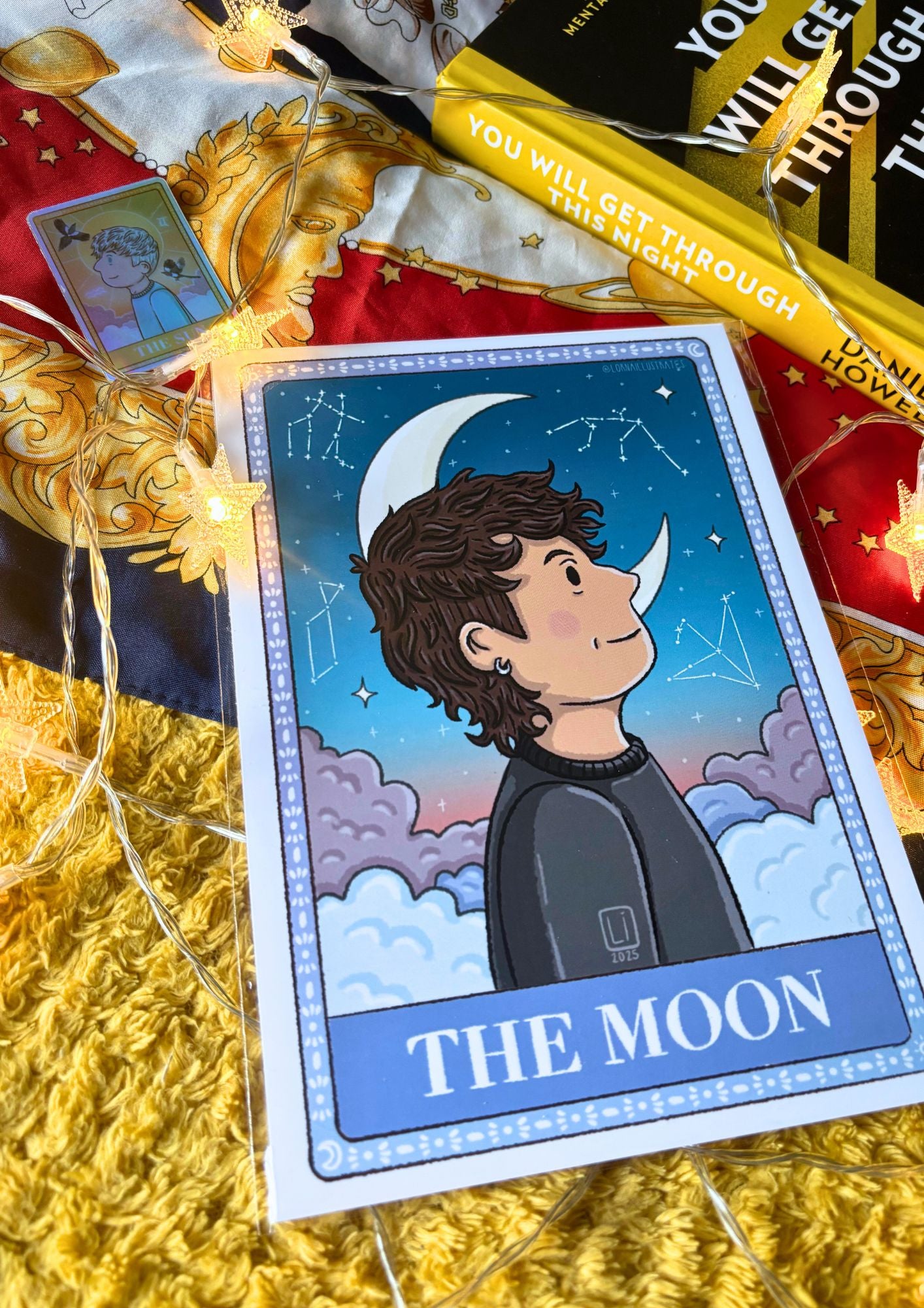 The Moon Tarot Card | Dan and Phil Fanart Print A5