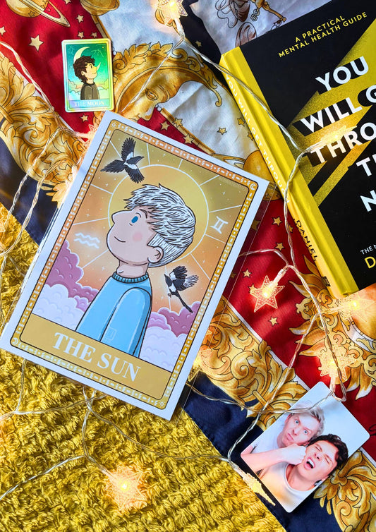 The Sun Tarot Card | Dan and Phil Fanart Print A5