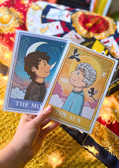 The Moon Tarot Card | Dan and Phil Fanart Print A5