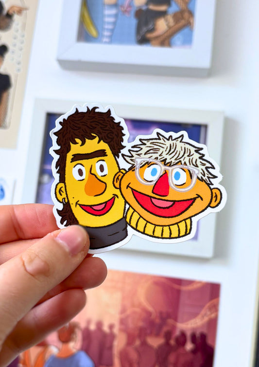 Bert and Ernie | Dan and Phil Sticker