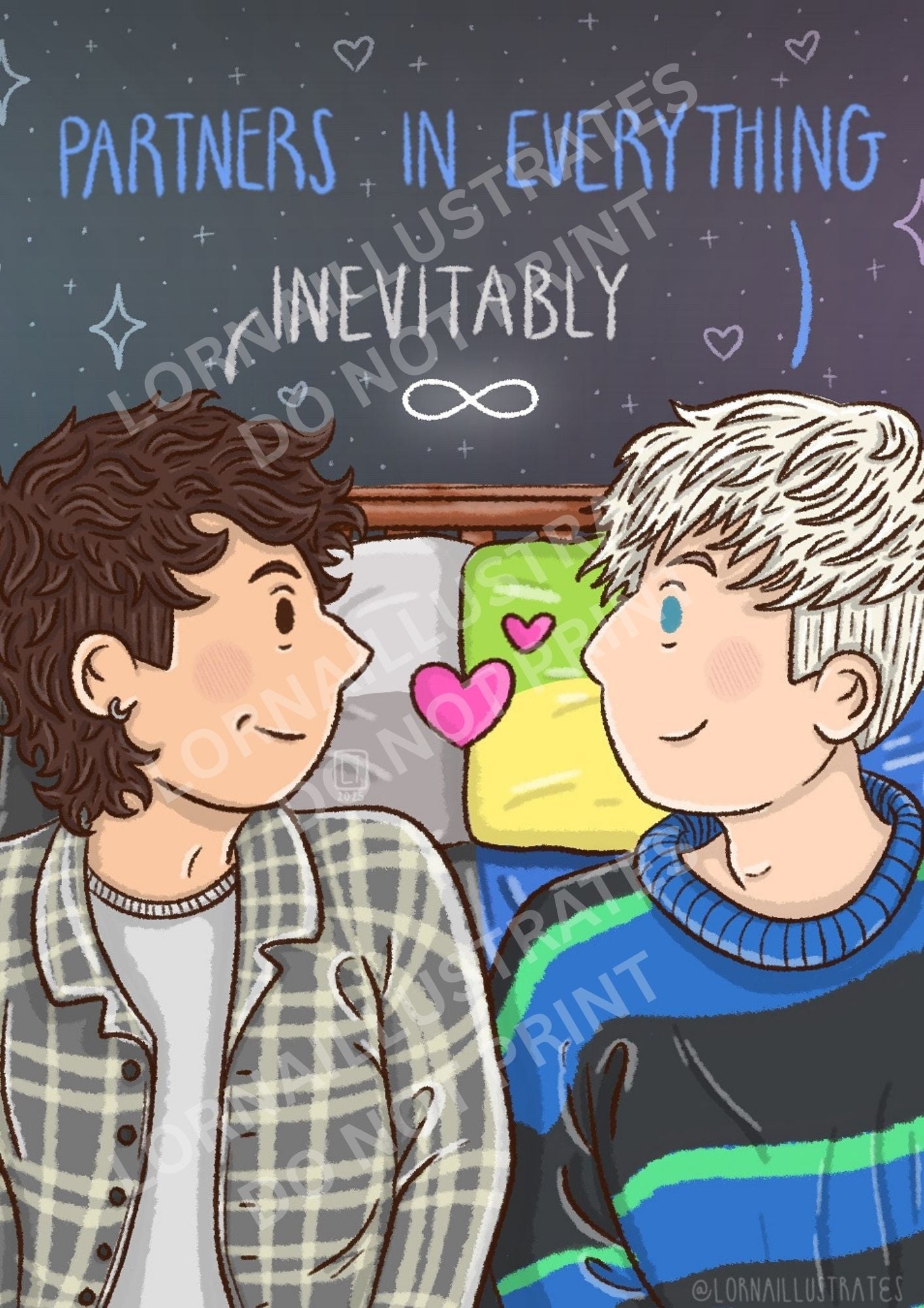 Partners In Everything | Dan and Phil Fanart Print A5