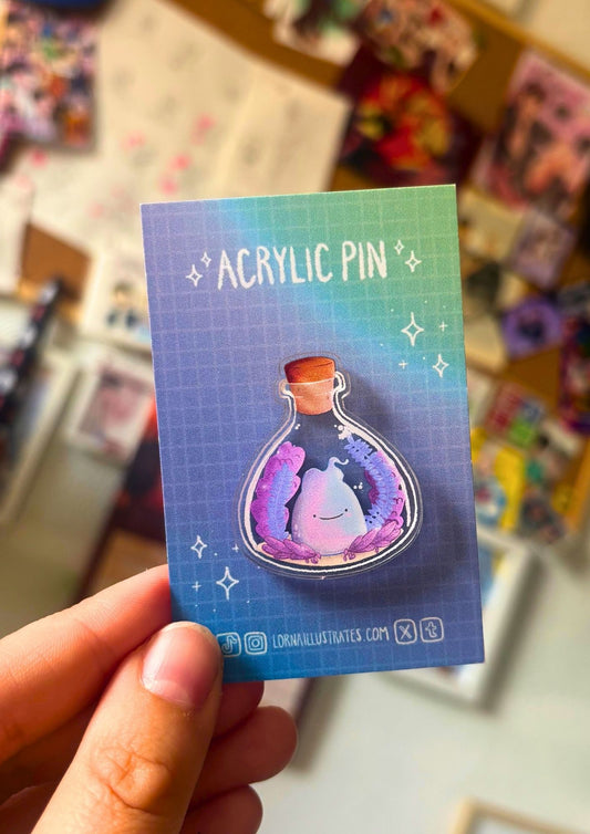 Ghost in a Jar | Acrylic Pin