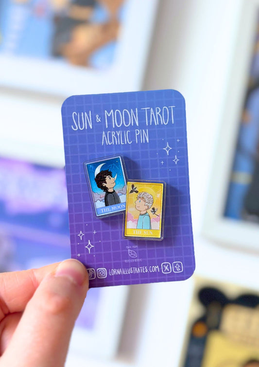Tarot Cards | Dan and Phil Acrylic Pin