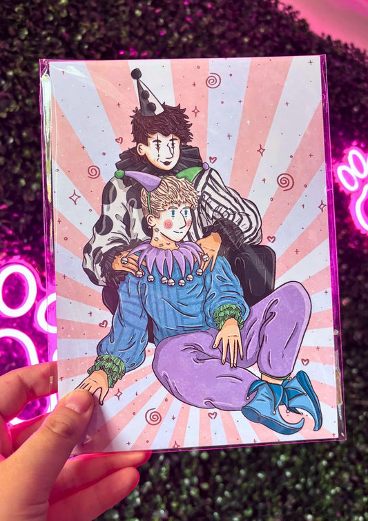 Daniel Clown & Phil Jester | Dan and Phil Fanart Print A5