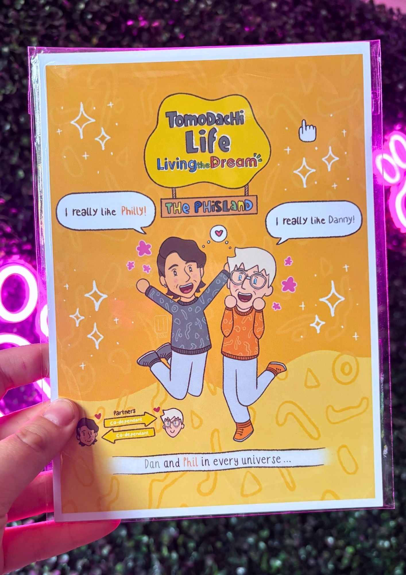 Tomodachi Phisland | Dan and Phil Fanart Print A5