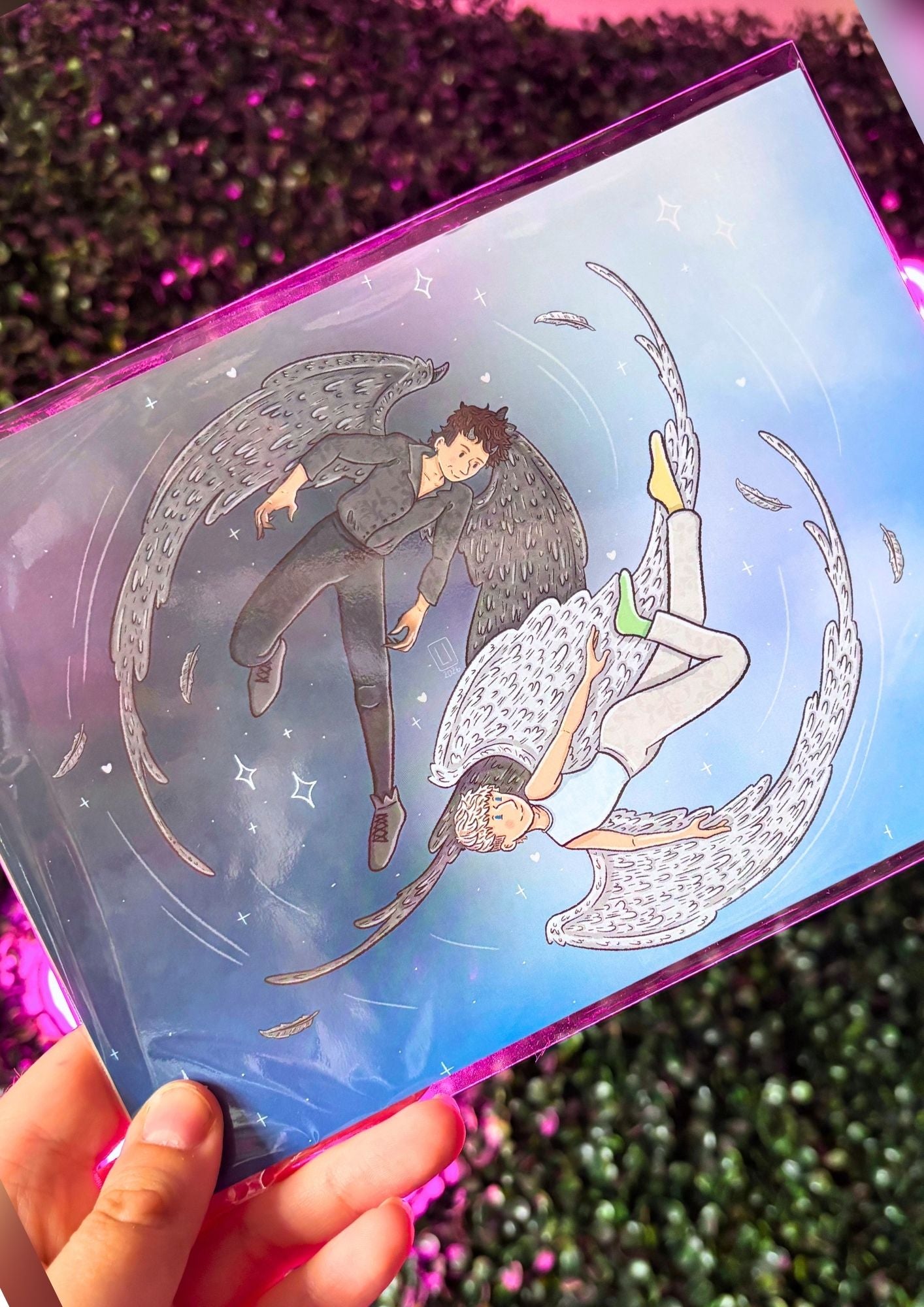 Angel & Devil | Dan and Phil Fanart Print A5