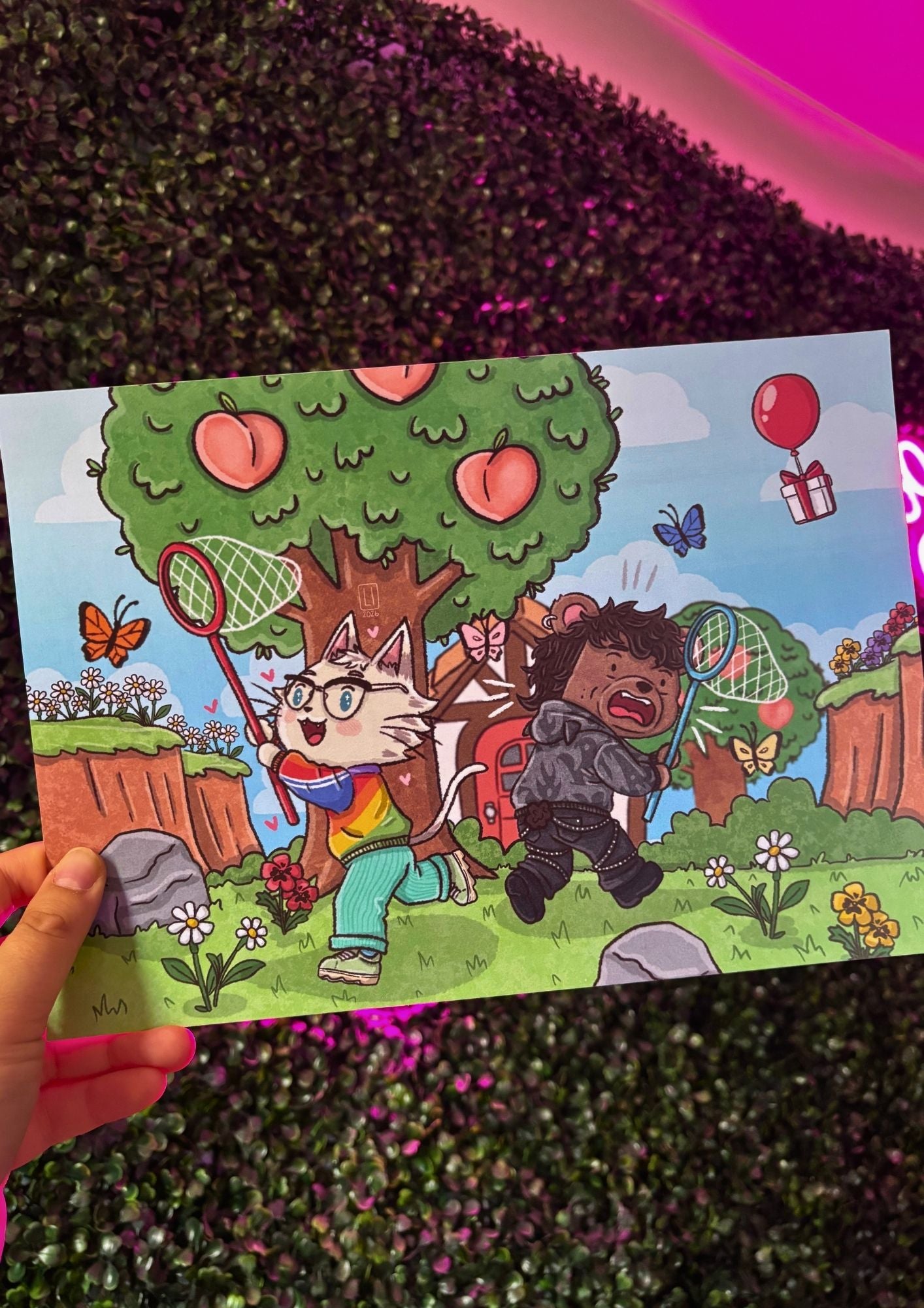 Catching Butterflies | Dan and Phil Fanart Print