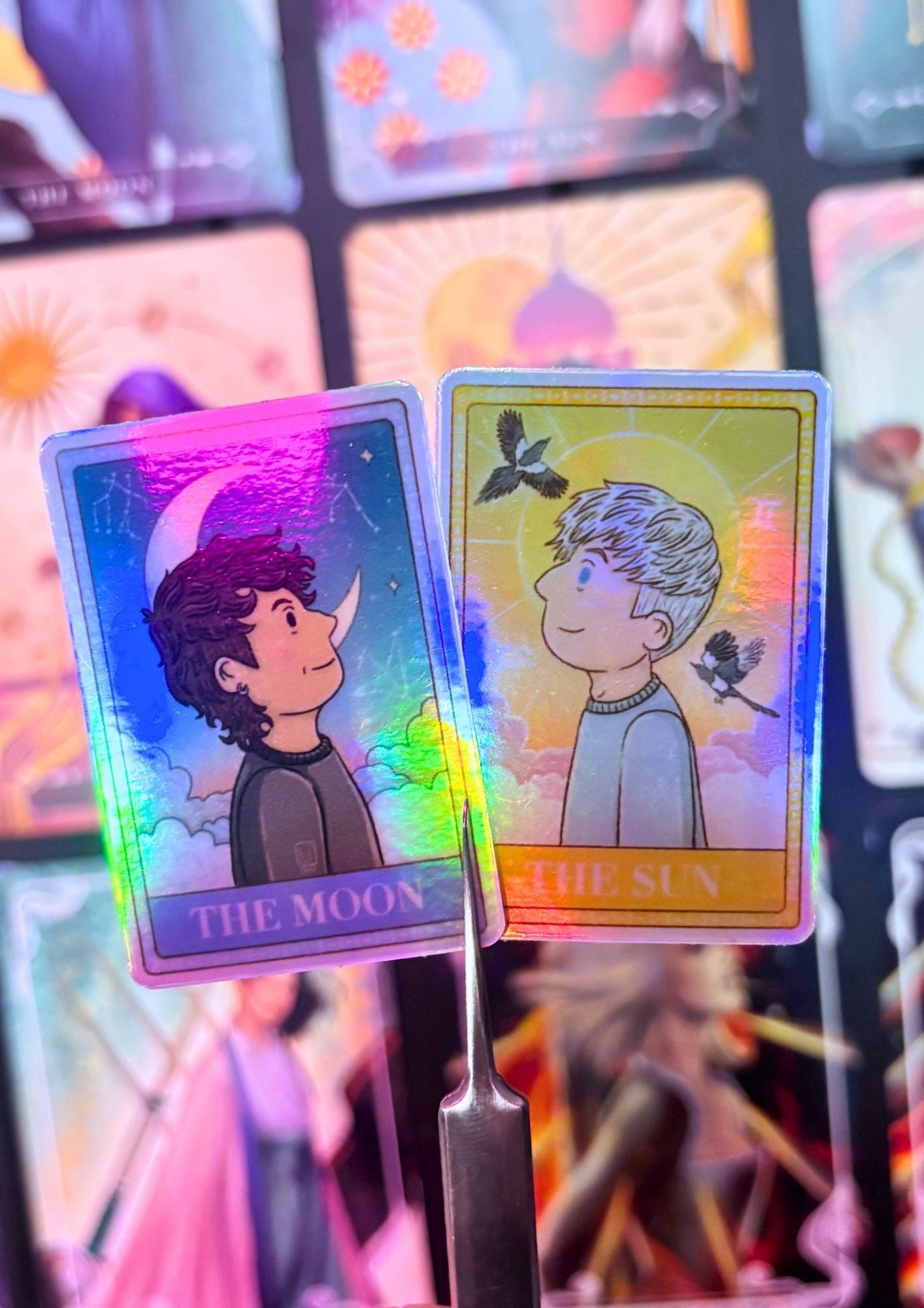 The Moon Tarot | Dan and Phil Holographic Sticker