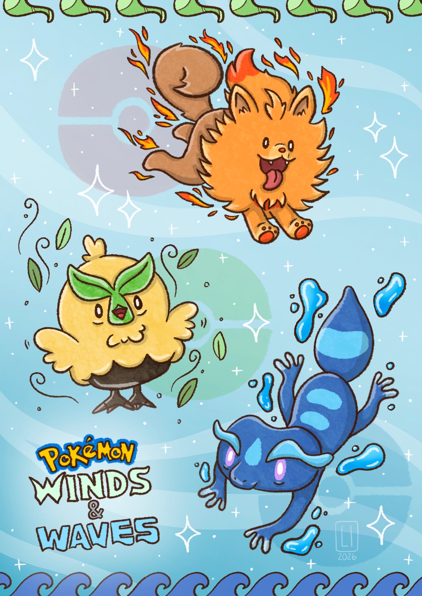 Waves & Wind | Fanart Print A5