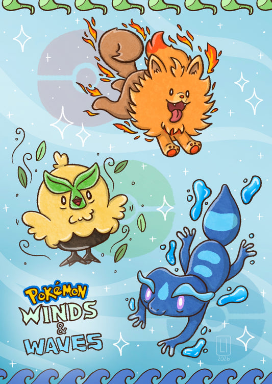 Waves & Wind | Fanart Print A5