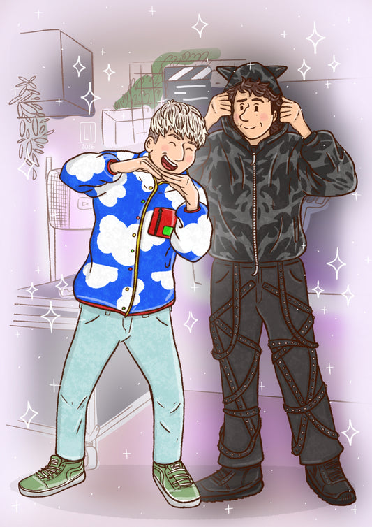 Fleece Boys | Dan and Phil Fanart Print A5