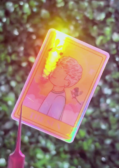 The Sun Tarot | Dan and Phil Holographic Sticker